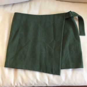 Kate Spade Saturday wrap assymetrical mini skirt
